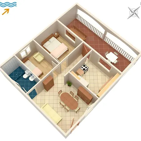Apartamento By The Sea Prigradica, Korcula - 543 Blato (Korcula)